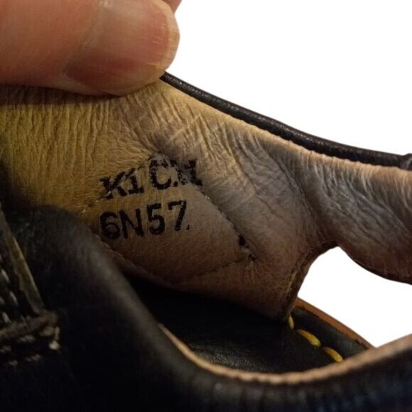 Dr. Martens Sz 13 Black Leather Childrens Sandals Open-Toe Made In England - Picture 3 of 14